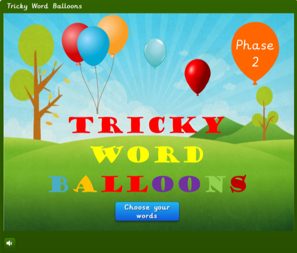 FREE Tricky Word Balloons