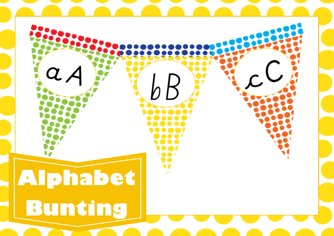 Alphabet Display Bunting