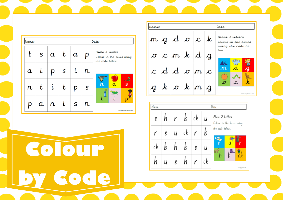 Colour by Code Letters of the Alphabet